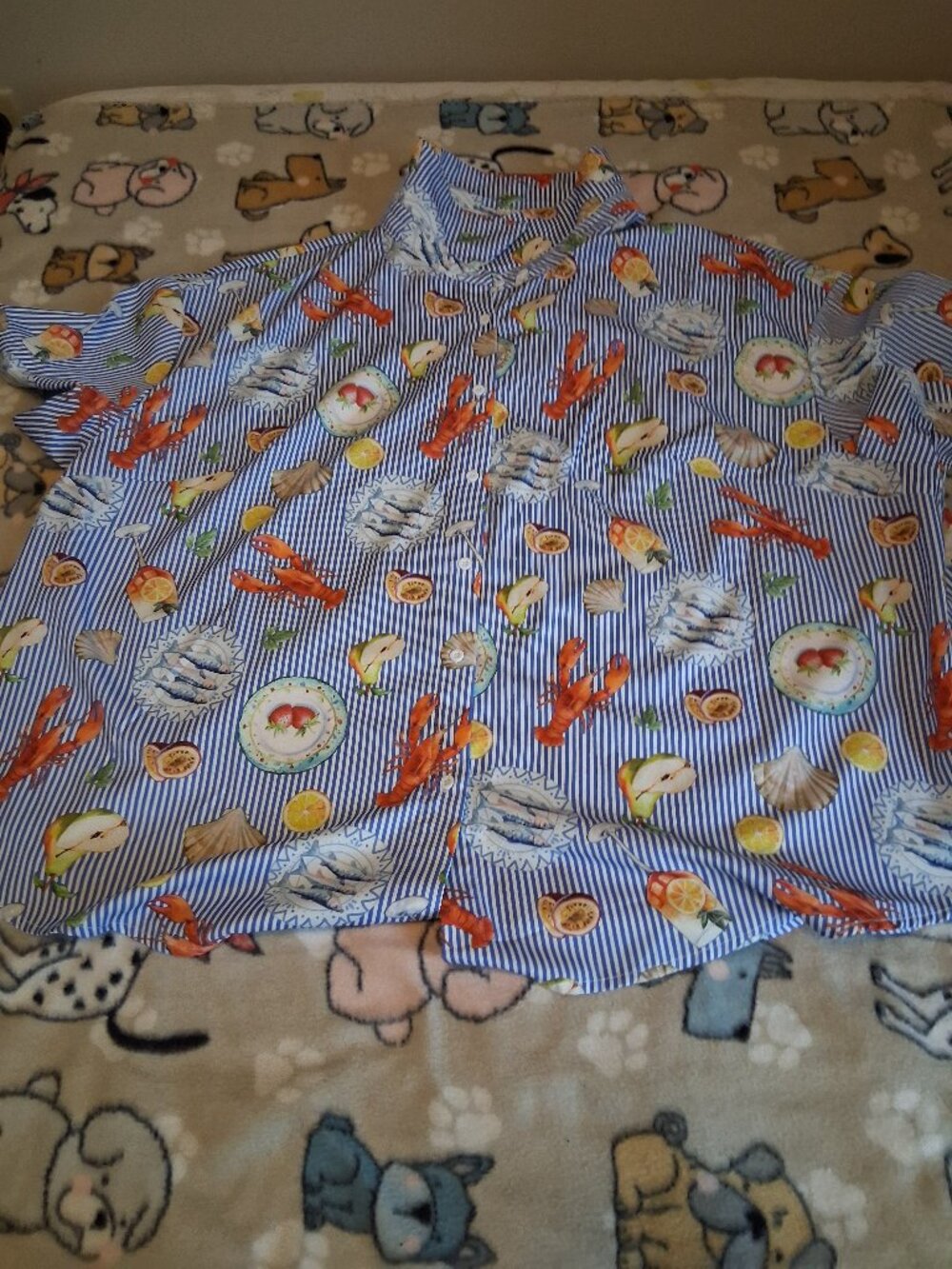 woman's plus lobster shirt